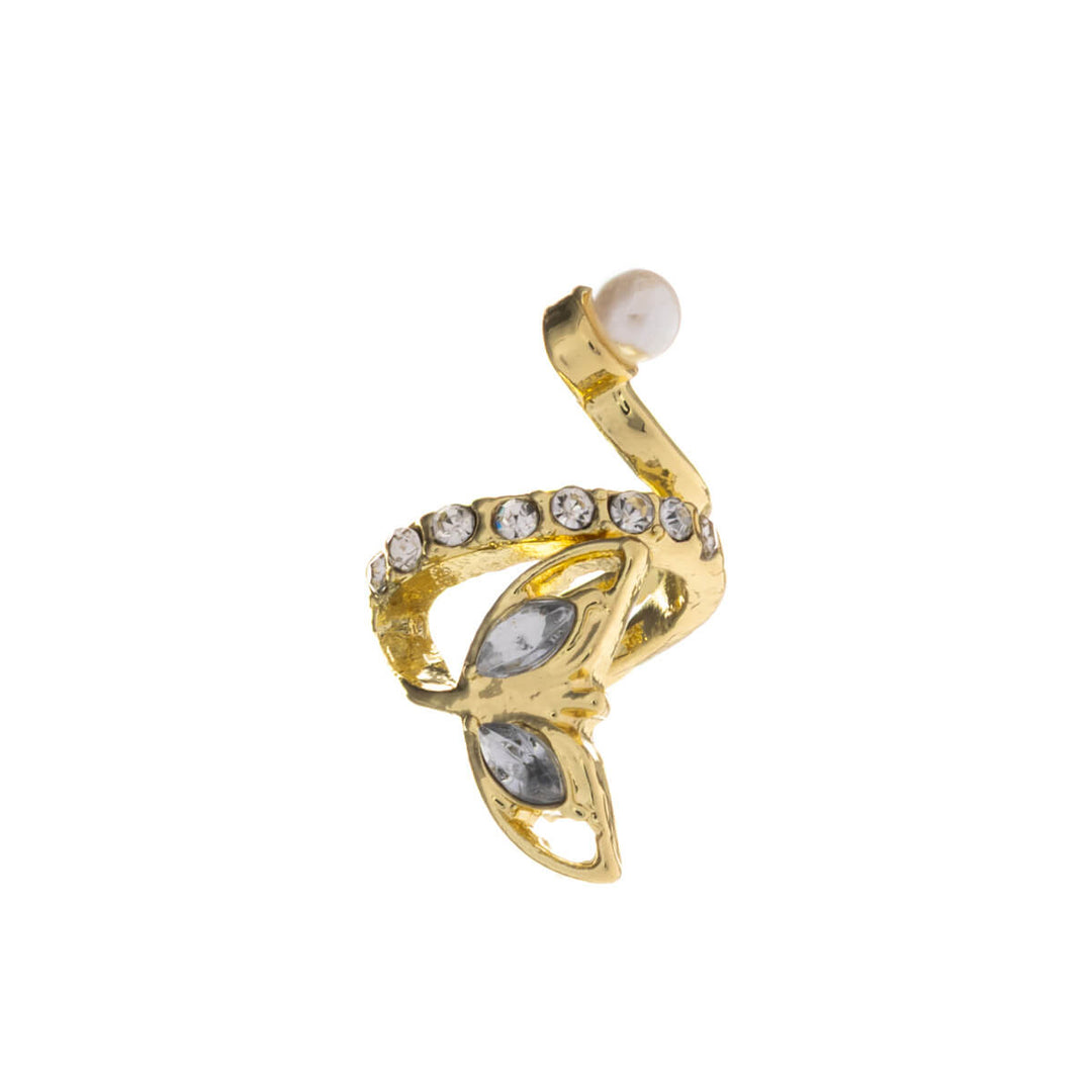 Kiertävä koristeltu rustokoru ear cuff