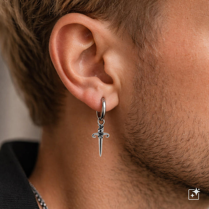 Dagger hänge örhängen – kirurgiskt stål (316L)