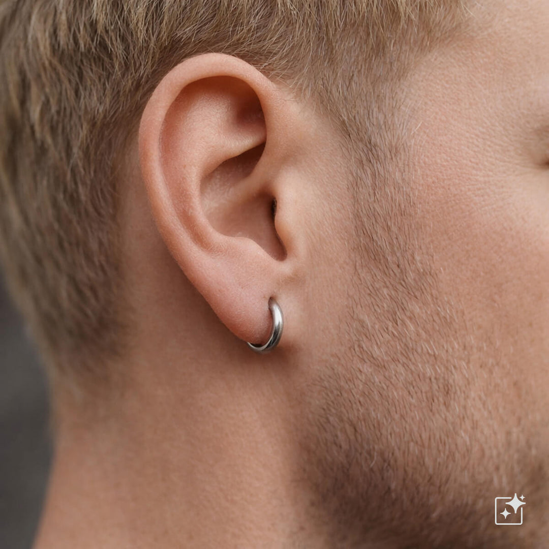 Titanörhängen 8 mm – Rundade G23