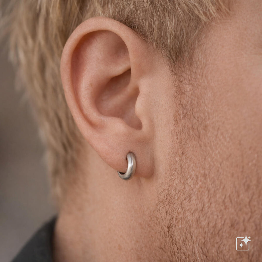 Titaani Korvarenkaat 8 mm – Pyöristetty G23