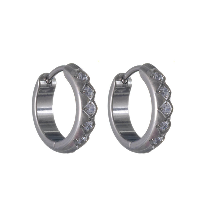 Titanium Zirconia Ear Rings 10mm – G23