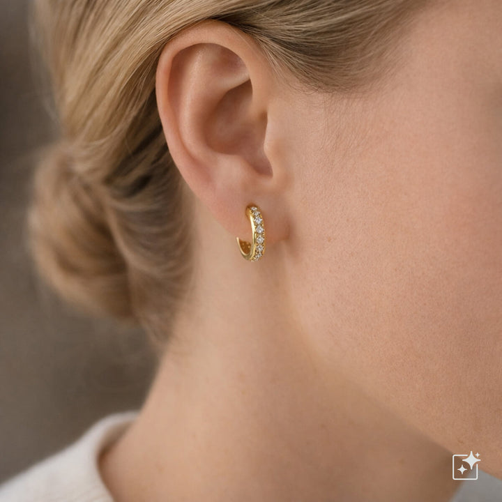 Titanium Zirconia Ear Rings 10mm – G23