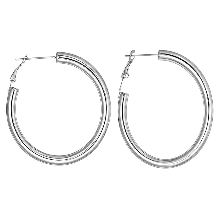 Paksut teräs korvarenkaat 5mm 5cm (Teräs 316L)