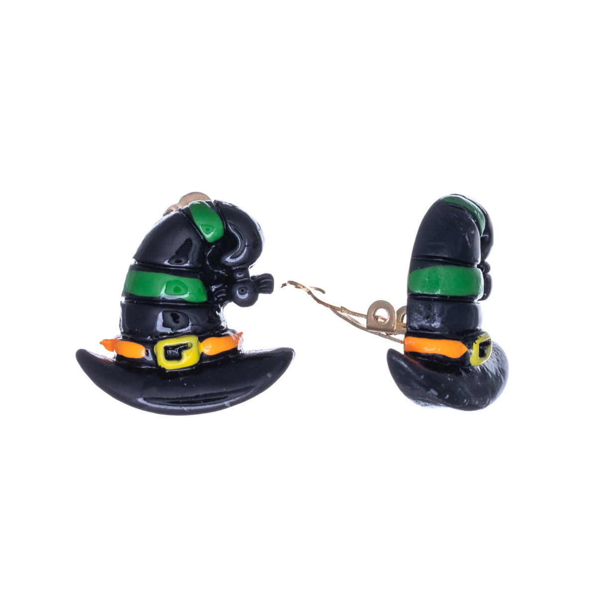 Witch hat tortoiseshell earrings