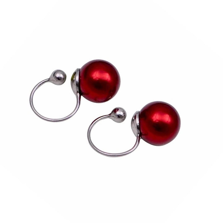 Lightweight pearls Clip-on earrings 8mm