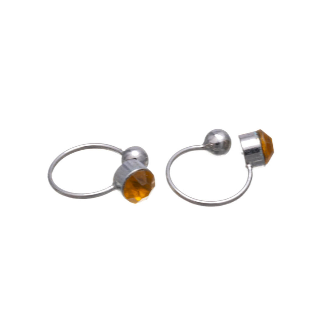 Small pebbles Clip-on earrings 4mm