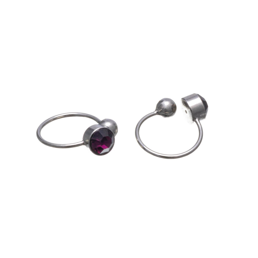 Small pebbles Clip-on earrings 4mm