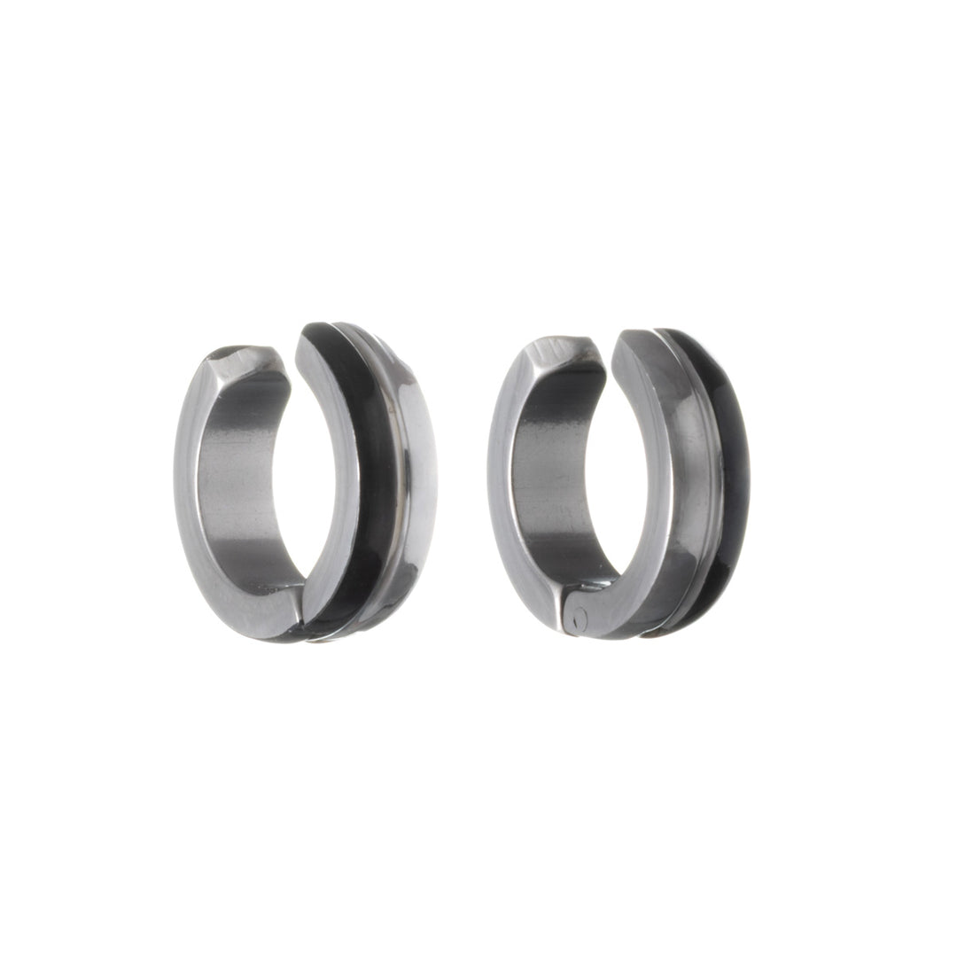 Steel ring Clip-on earrings 4mm (Steel 316L)