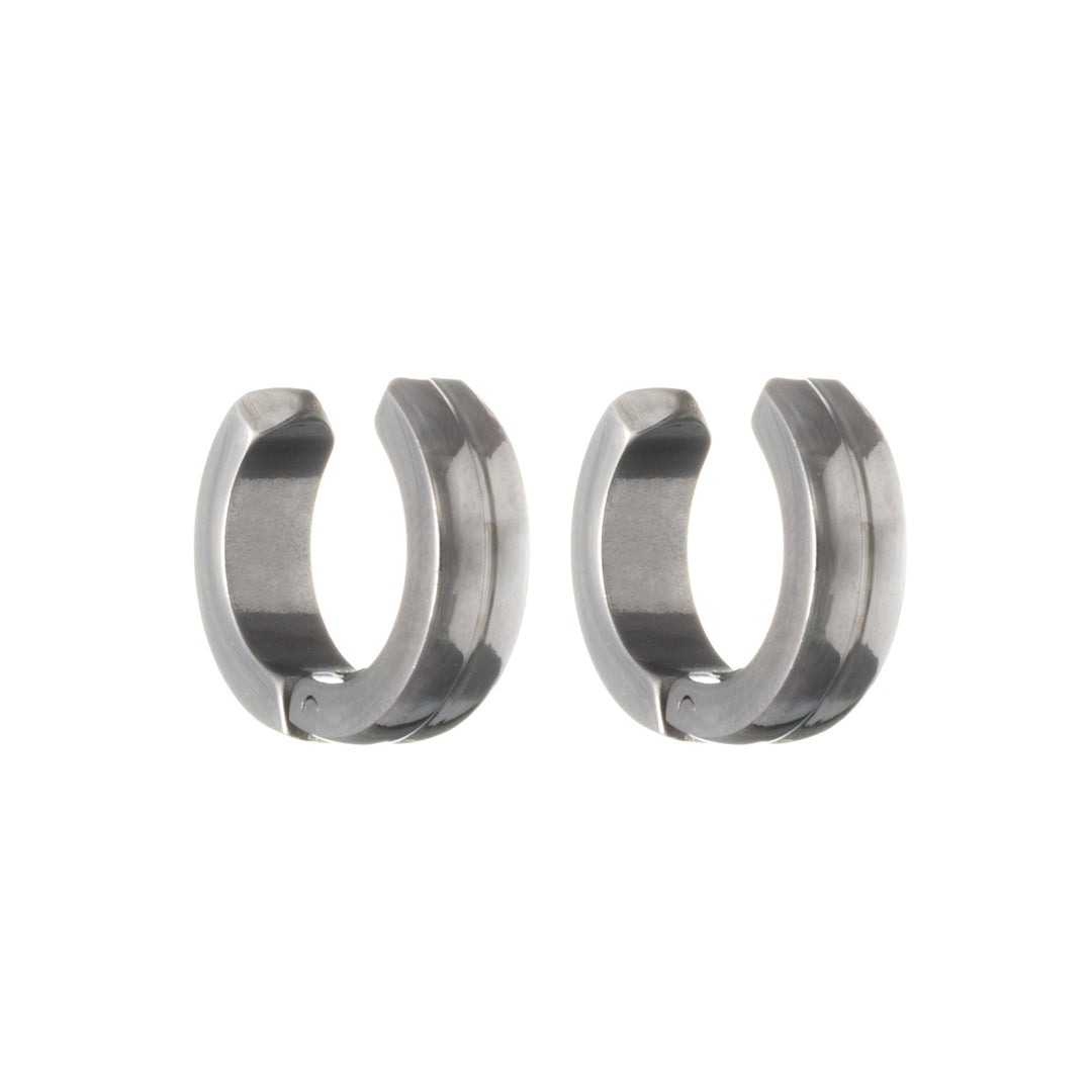 Steel ring Clip-on earrings 4mm (Steel 316L)