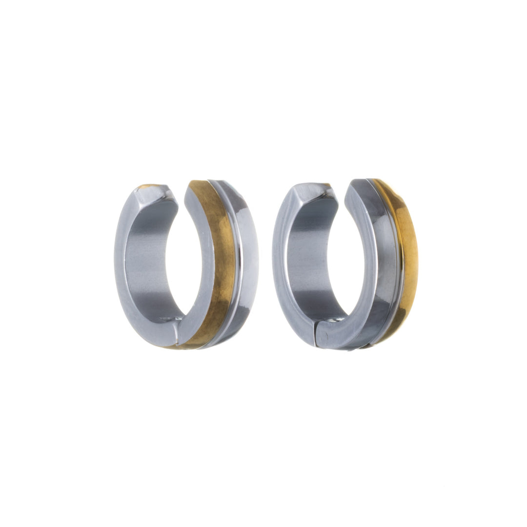 Steel ring Clip-on earrings 4mm (Steel 316L)