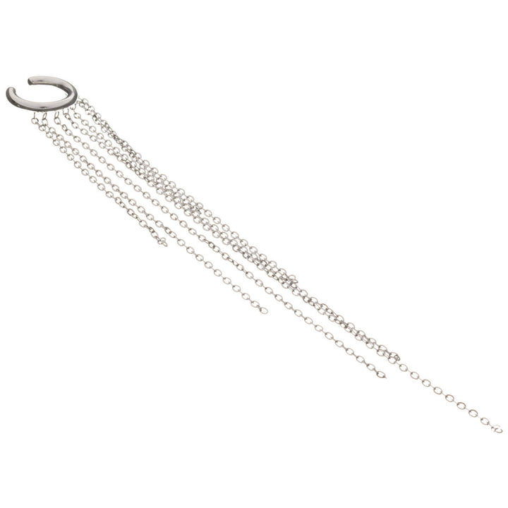 Långa kedjor ring öronmanschett med brosk (Stål 316L)