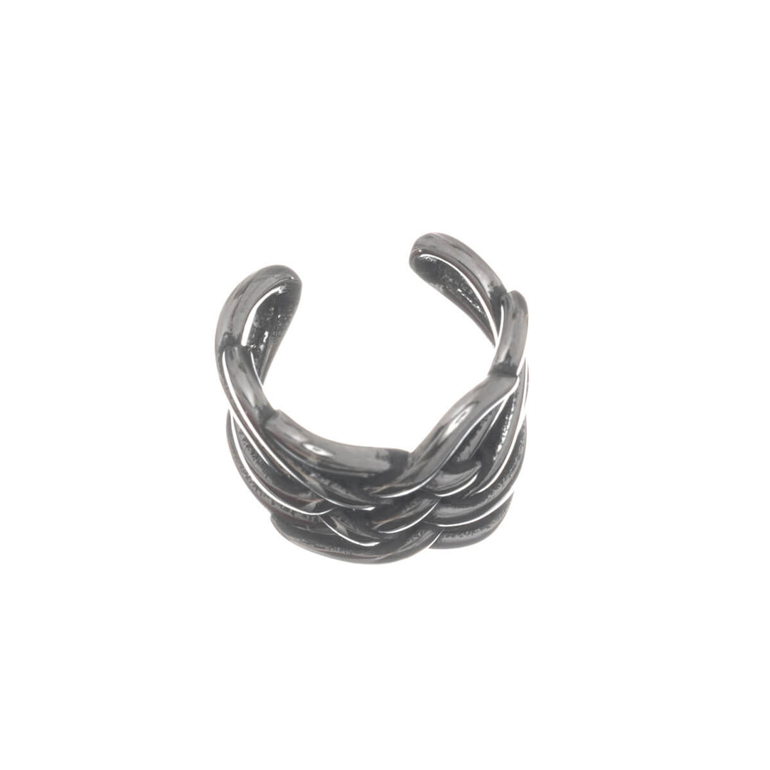 Kreuzgeflochtener Ohrklemmen-Ohrschmuck (Chirurgenstahl 316L)