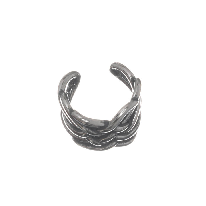 Kreuzgeflochtener Ohrklemmen-Ohrschmuck (Chirurgenstahl 316L)