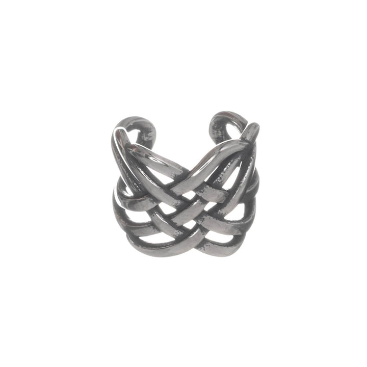 Kreuzgeflochtener Ohrklemmen-Ohrschmuck (Chirurgenstahl 316L)