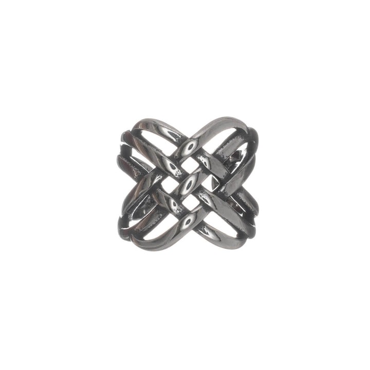 Kreuzgeflochtener Ohrklemmen-Ohrschmuck (Chirurgenstahl 316L)