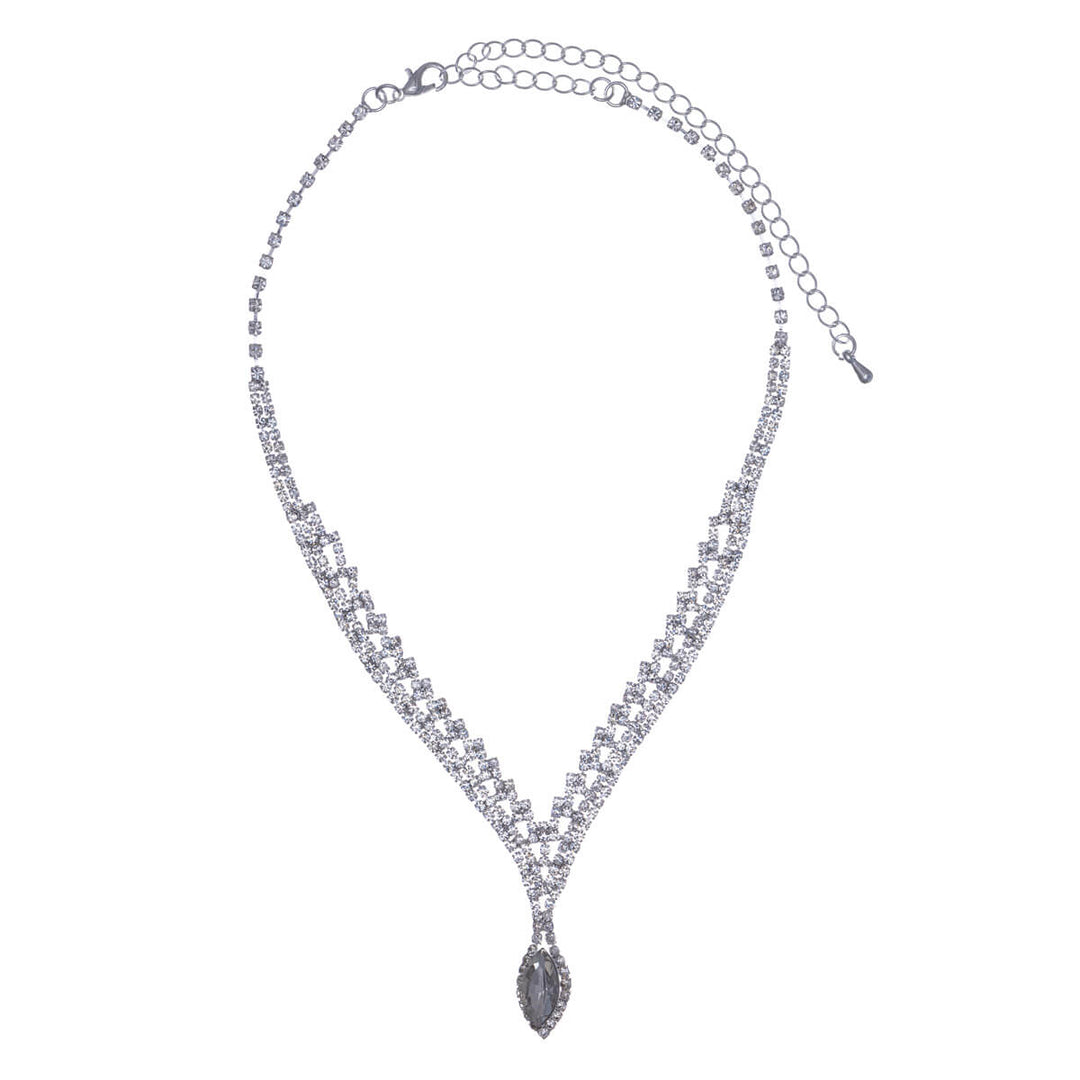 Markise Anhänger festliche Halskette + Ohrringe