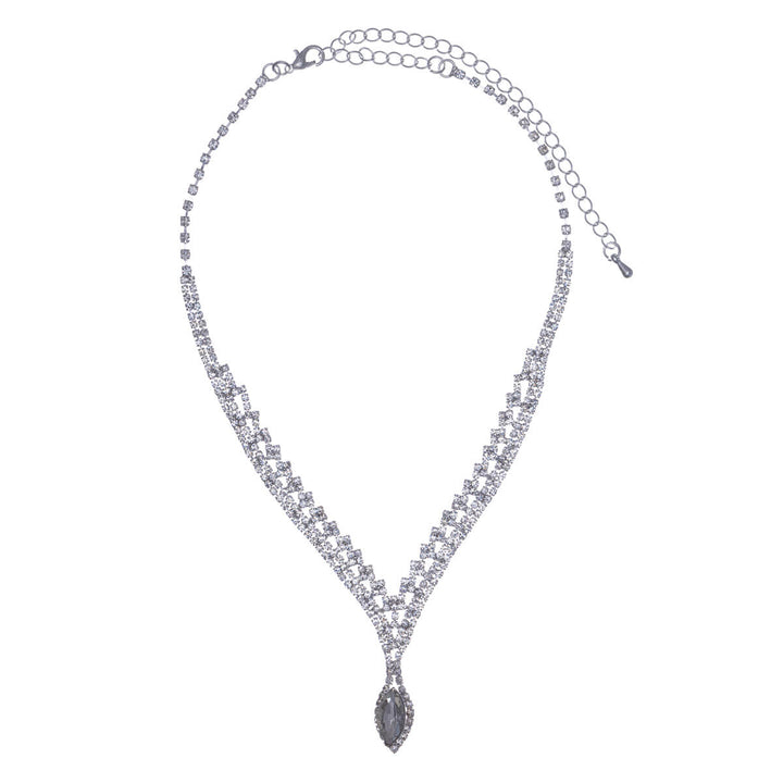 Markise Anhänger festliche Halskette + Ohrringe