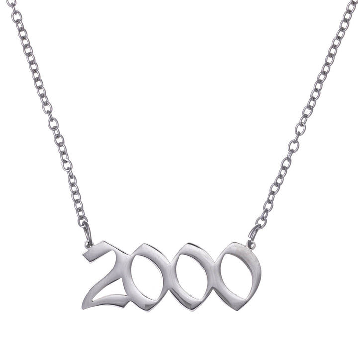 Year of birth necklace 54cm (Steel 316L)