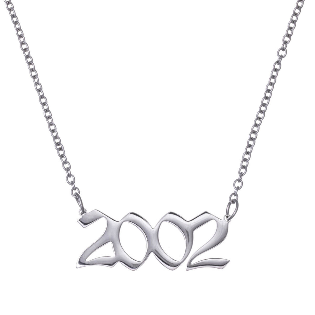 Year of birth necklace 54cm (Steel 316L)