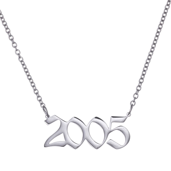 Year of birth necklace 54cm (Steel 316L)