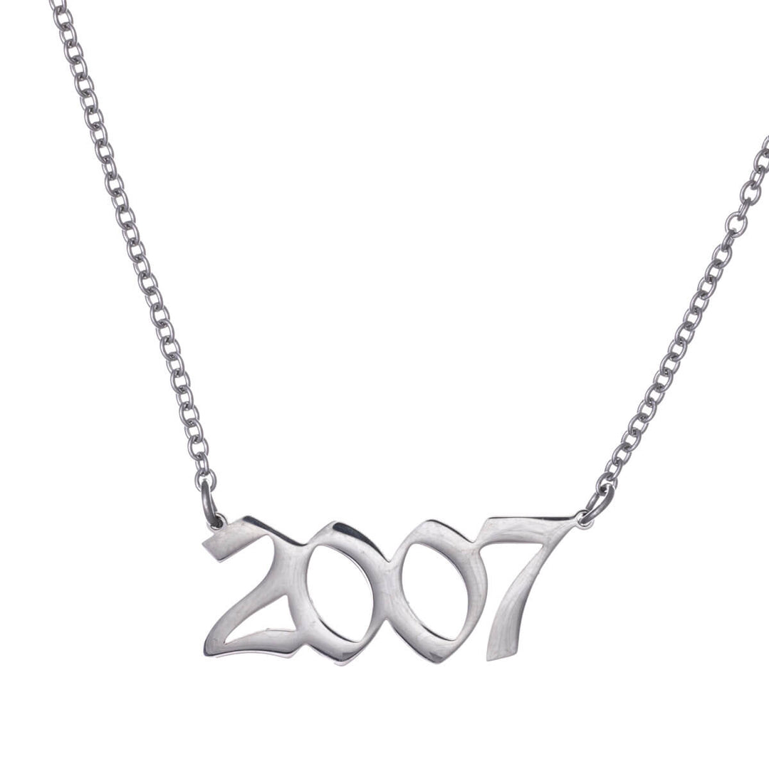 Year of birth necklace 54cm (Steel 316L)