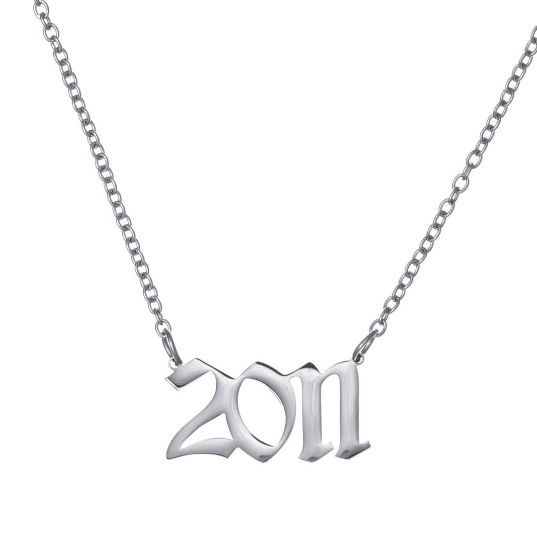 Year of birth necklace 54cm (Steel 316L)