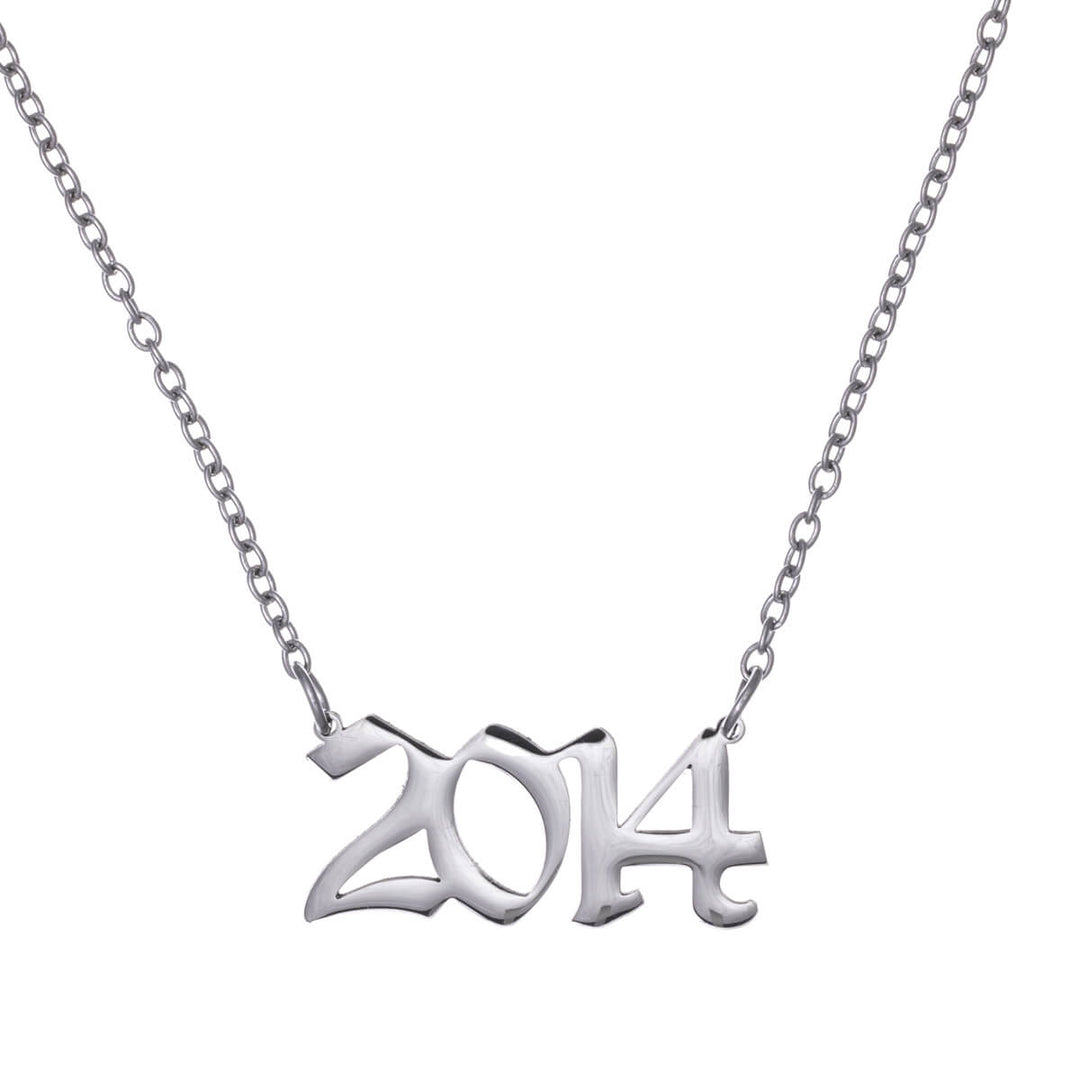 Year of birth necklace 54cm (Steel 316L)