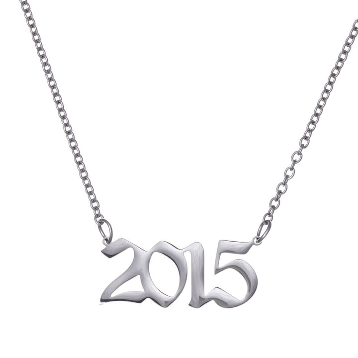 Year of birth necklace 54cm (Steel 316L)