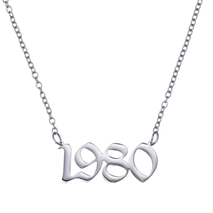 Year of birth necklace 54cm (Steel 316L)