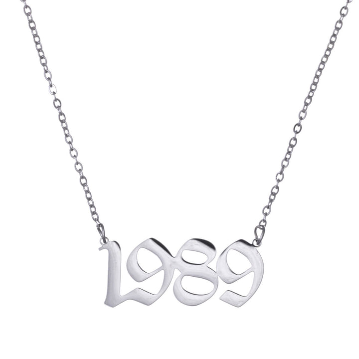 Year of birth necklace 54cm (Steel 316L)