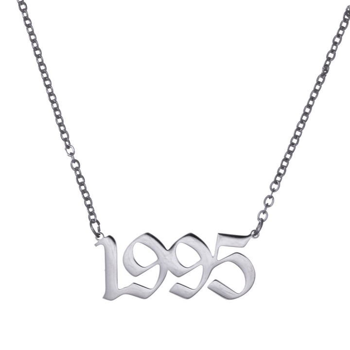 Year of birth necklace 54cm (Steel 316L)