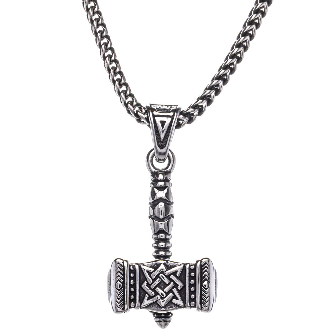 Thor's Hammer Pendant Necklace (Steel 316L) 49,99