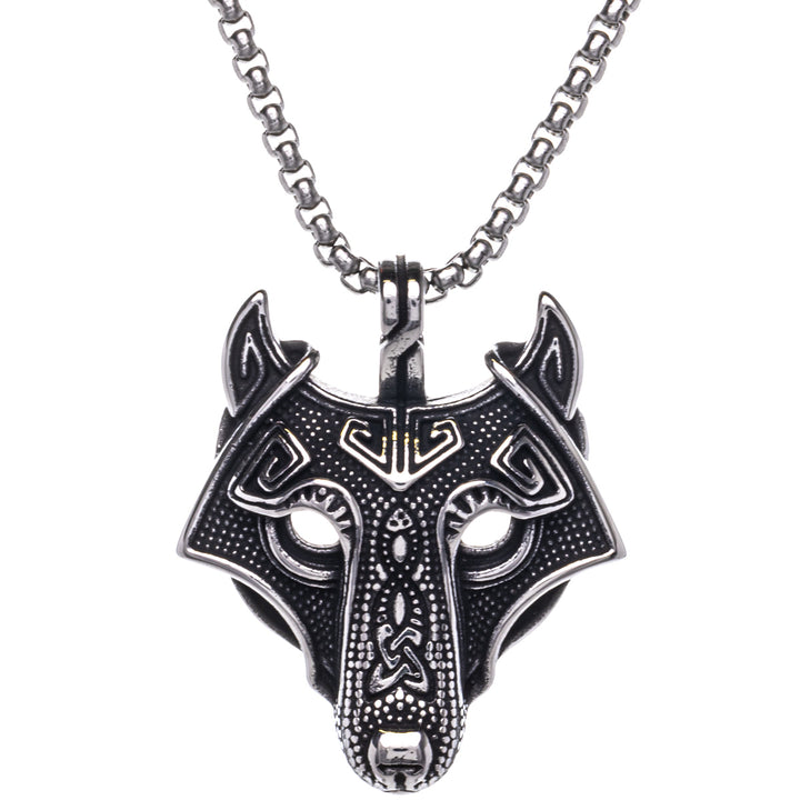 Fenrir wolf pendant necklace (Steel 316L)