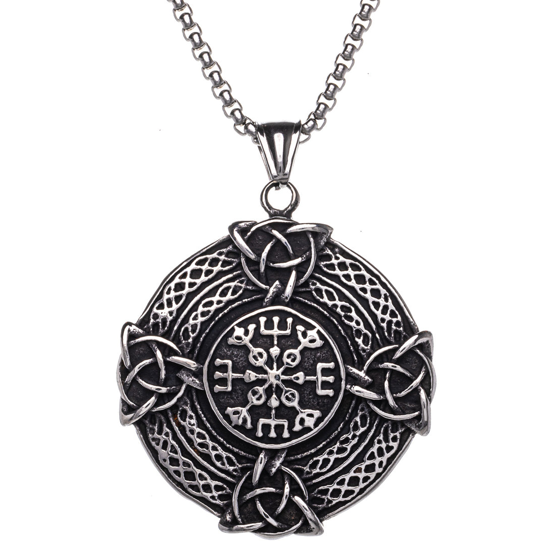 Vegvisir knot pendant necklace (Steel 316L)