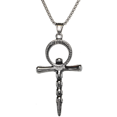 Ankh Dagger pendant necklace (Steel 316L)