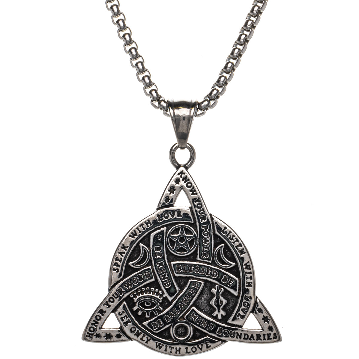 Viking knot pendant necklace (Steel 316L)