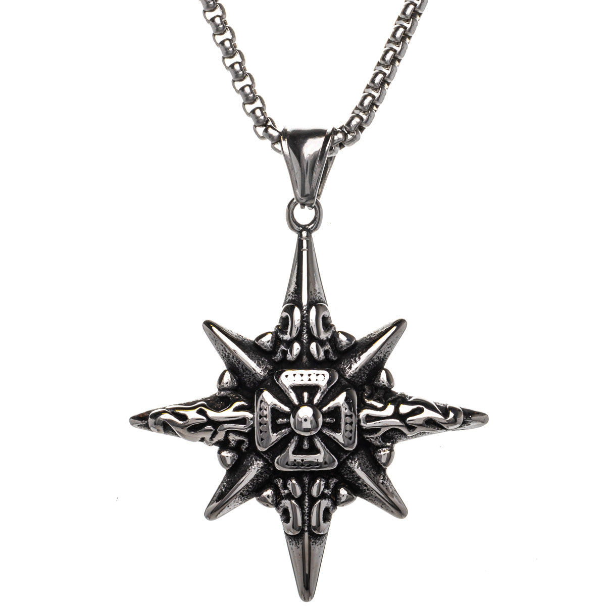 Viking star pendant necklace (Steel 316L)
