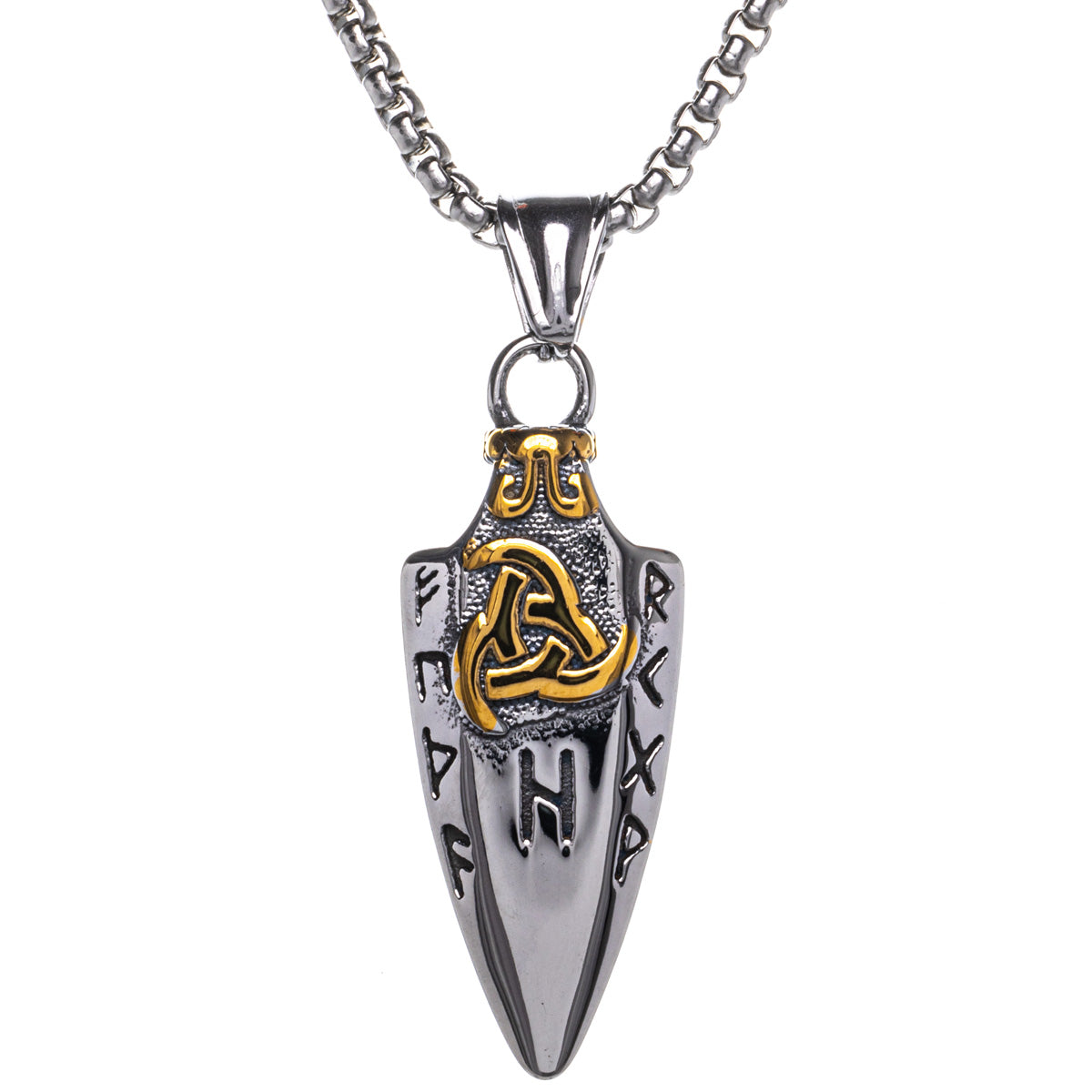 Gungnir spearhead pendant necklace (Steel 316L) - 29,99 | Ninja.fi