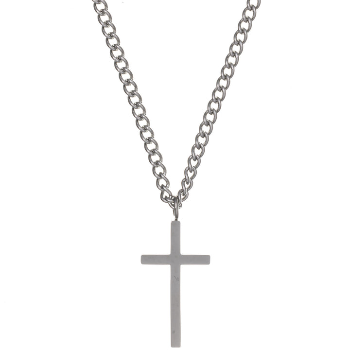 Cross pendant necklace 39cm +5cm (Steel 316L)