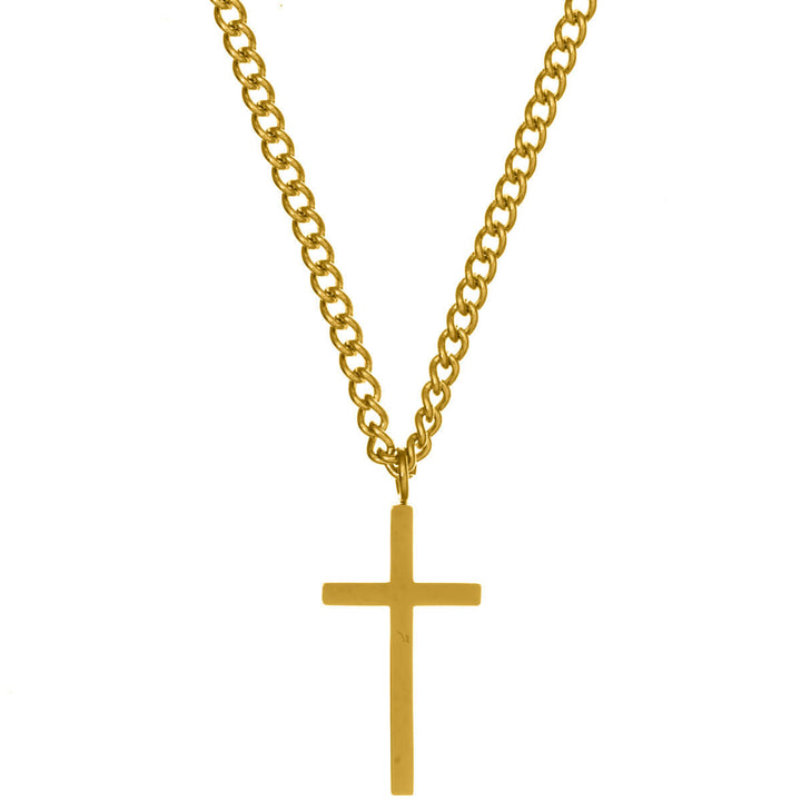 Cross pendant necklace 39cm +5cm (Steel 316L)