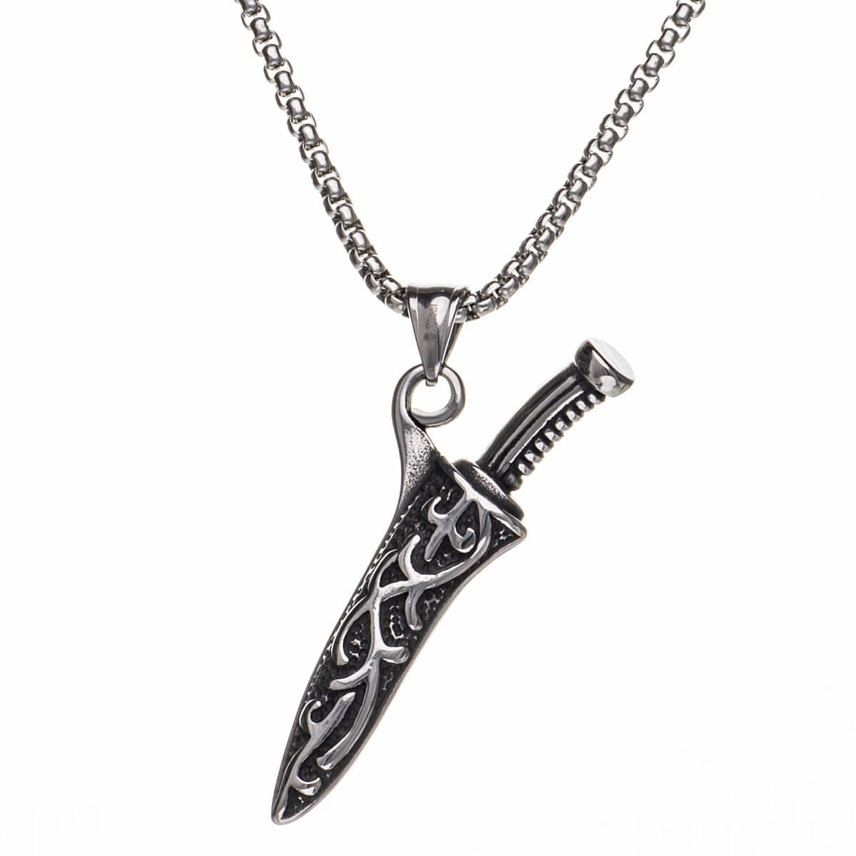Sword pendant necklace 60cm (Steel 316L)