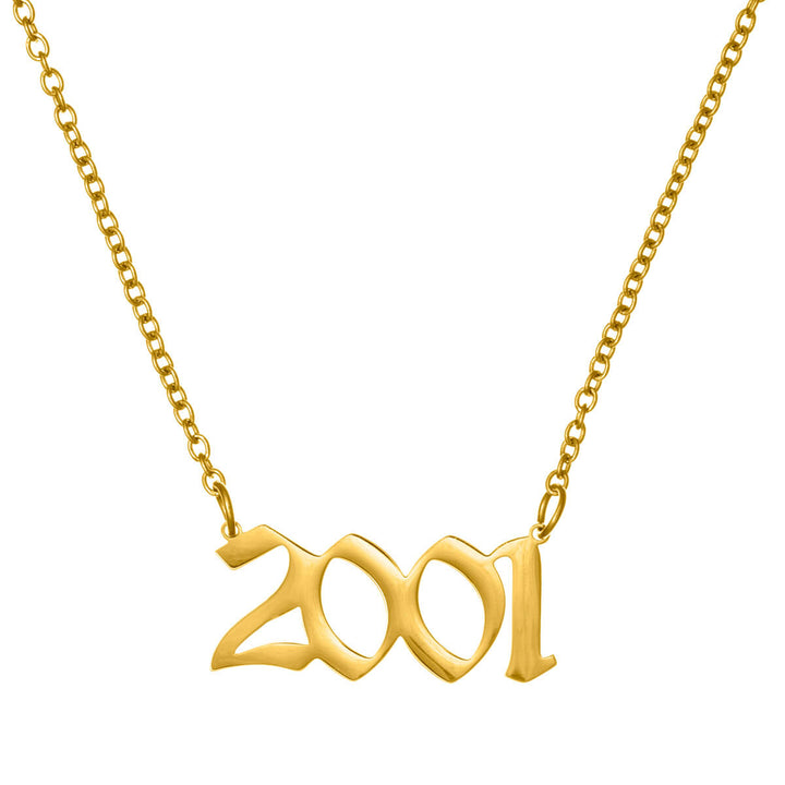 Year of birth necklace 54cm (Steel 316L)