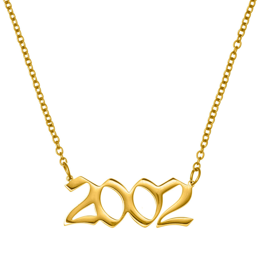 Year of birth necklace 54cm (Steel 316L)