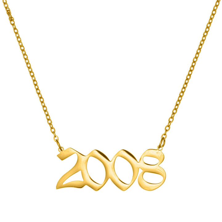 Year of birth necklace 54cm (Steel 316L)