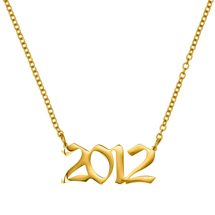 Year of birth necklace 54cm (Steel 316L)