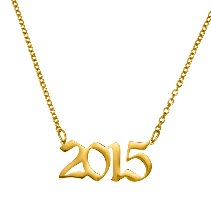 Year of birth necklace 54cm (Steel 316L)