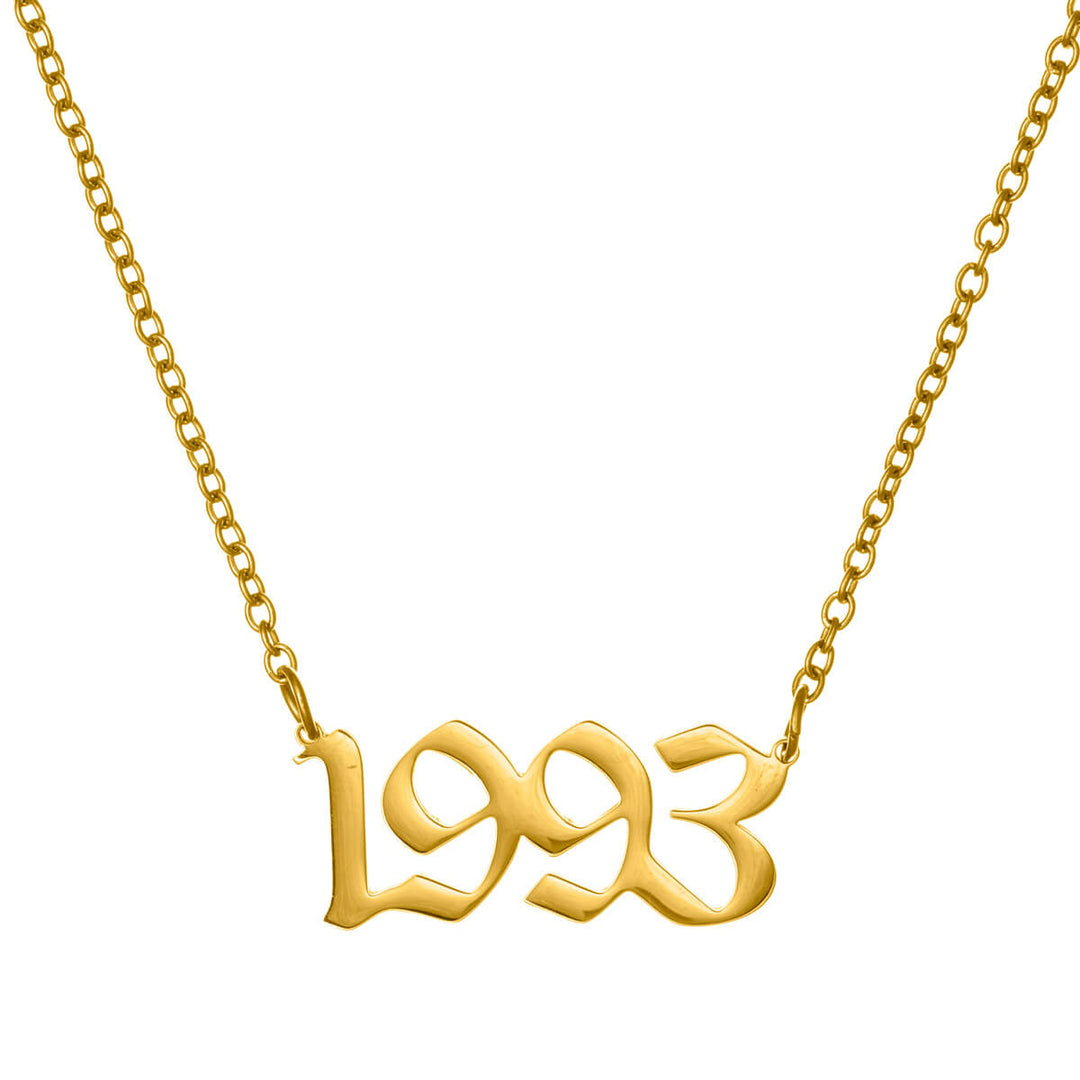 Year of birth necklace 54cm (Steel 316L)