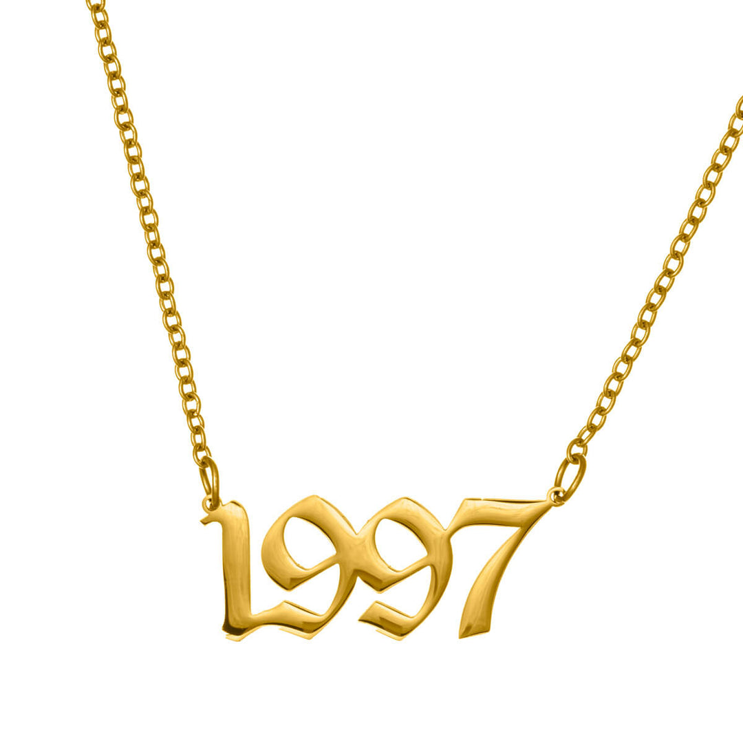 Year of birth necklace 54cm (Steel 316L)