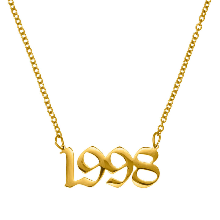 Year of birth necklace 54cm (Steel 316L)