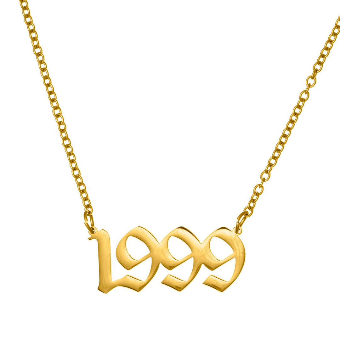 Year of birth necklace 54cm (Steel 316L)